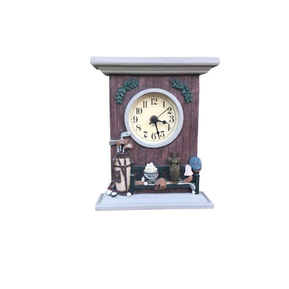 3D Golf Mantel/Desk Clock/Shelf - Picture 4 of 5